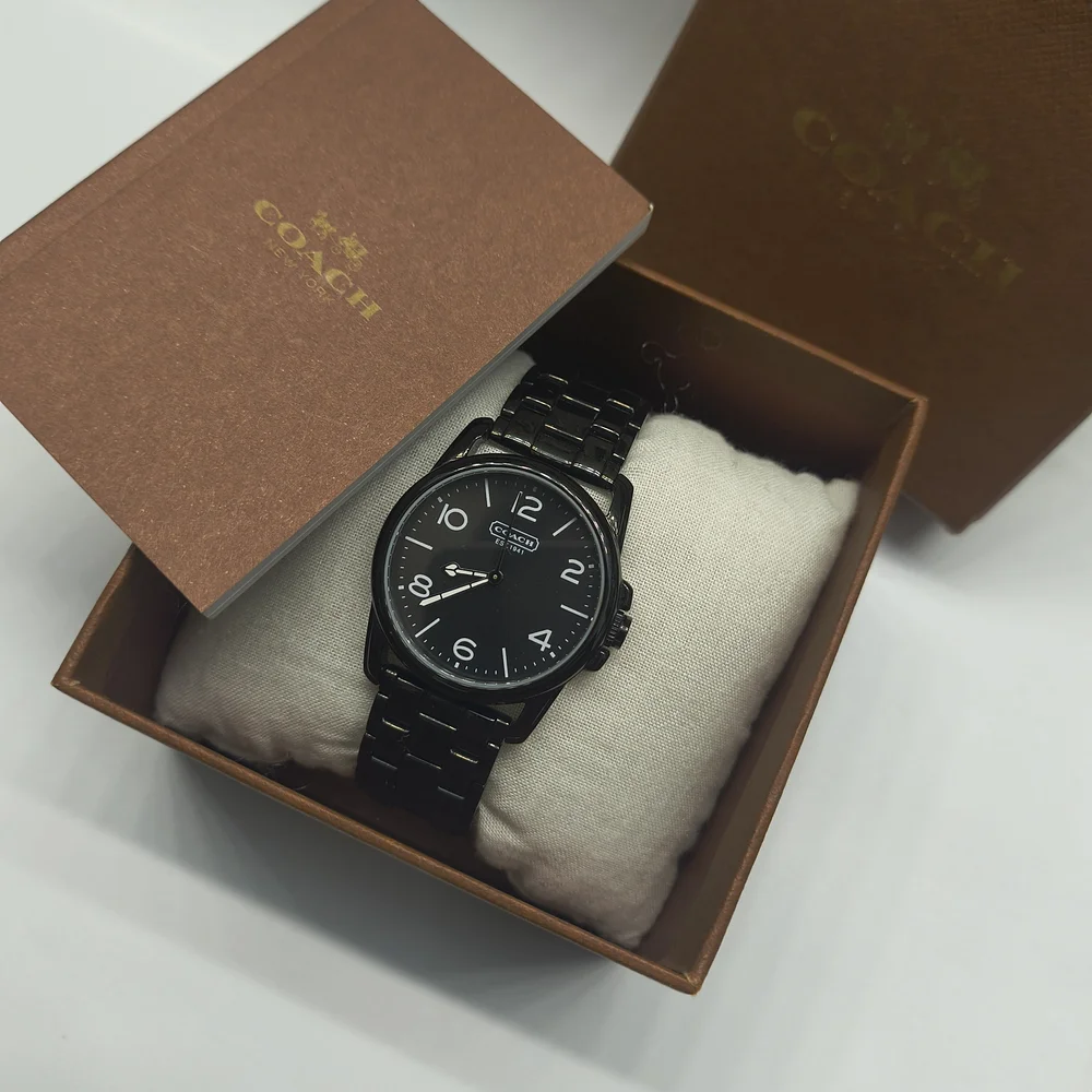 Coach Sydney Black Dial & Band Stainless Steel Women's Watch - Like New! - Picture 3 of 8